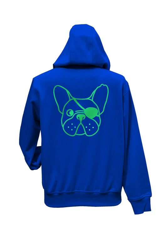 FELPA DEL PIRATA - BLU ELETTRICO - UNISEX (personalizzabile)
