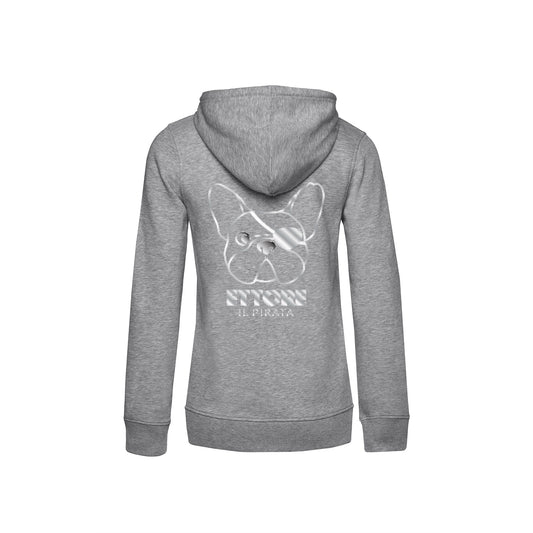 FELPA DEL PIRATA - GRIGIO CHIARO - DONNA (personalizzabile)
