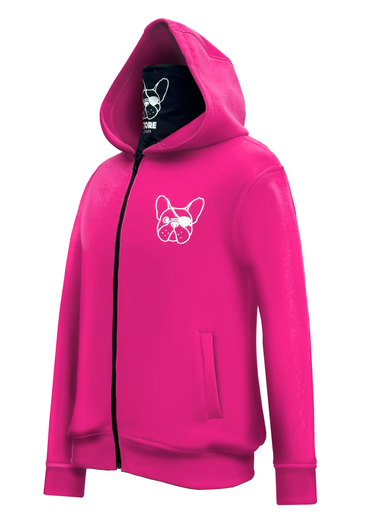 FELPA DEL PIRATA - ROSA BARBIE - UNISEX (personalizzabile)