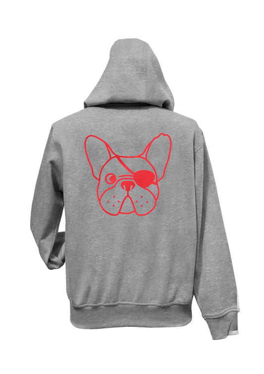 FELPA DEL PIRATA - GRIGIO - UNISEX (personalizzabile)