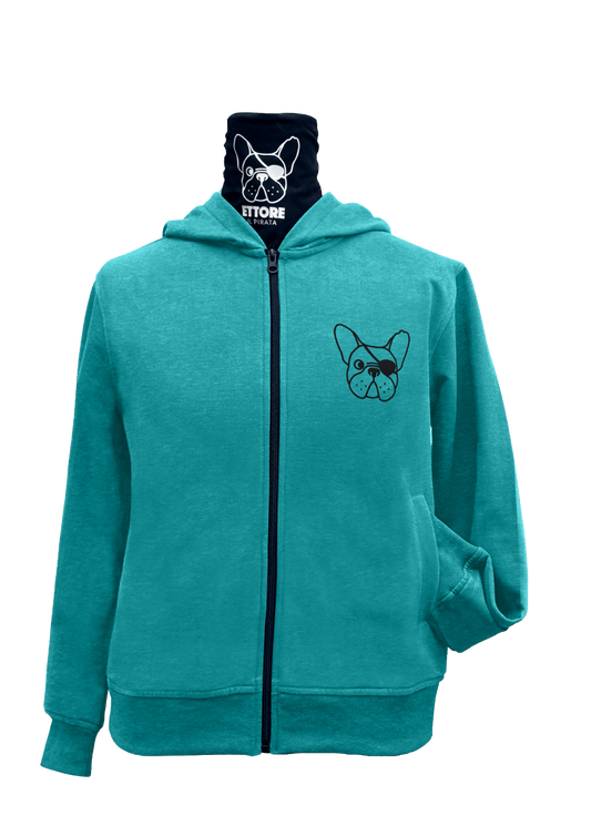 FELPA DEL PIRATA - VERDE - UNISEX (personalizzabile)