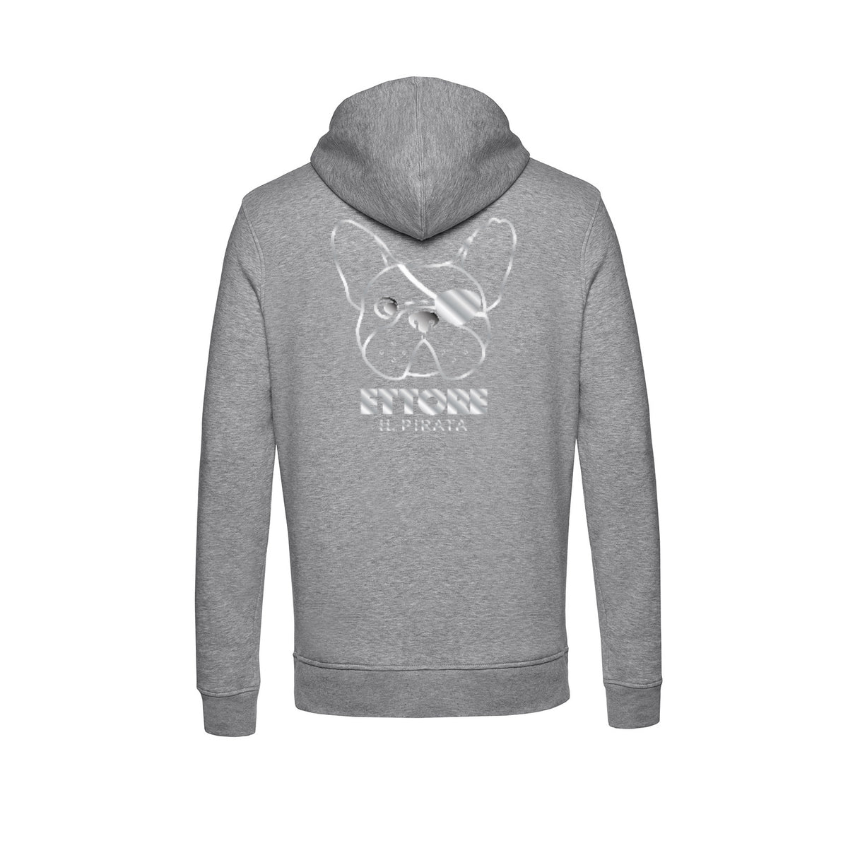 FELPA DEL PIRATA - GRIGIO CHIARO - UOMO (personalizzabile)